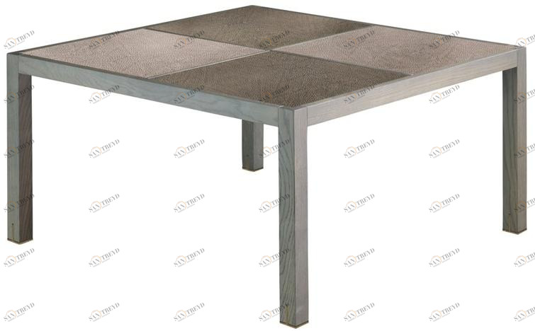 Garbarino Низкий квадратный журнальный столик из дуба Elementare 202 