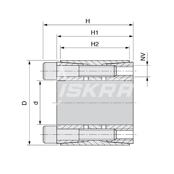 IS3486 Зажимная втулка KLEE120 (PHF FX400-120x165) ISKRA  - Вид №2