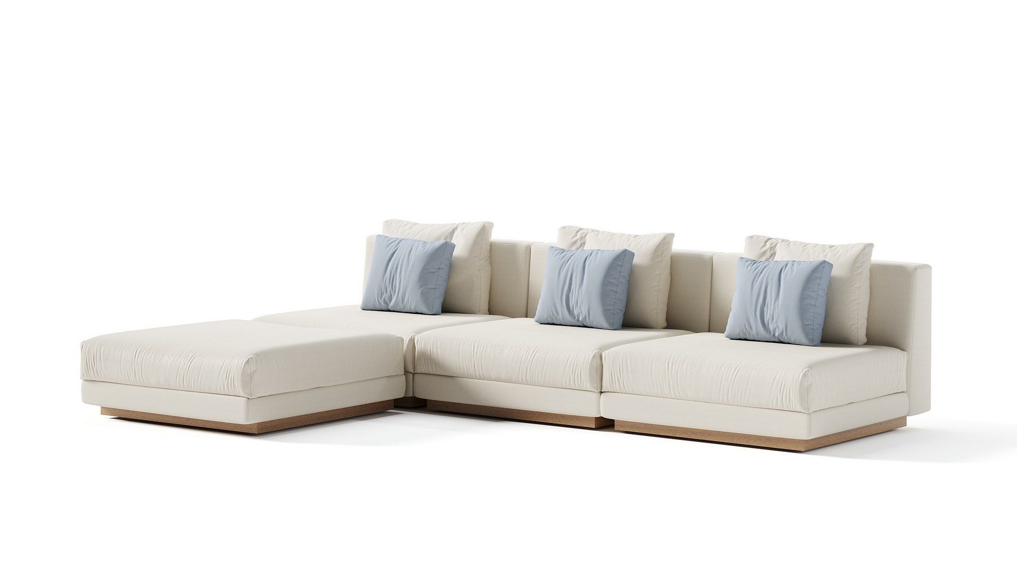 Секционный садовый диван с каркасом iroko Braid Embrace ARCH-00041078 - Вид №5