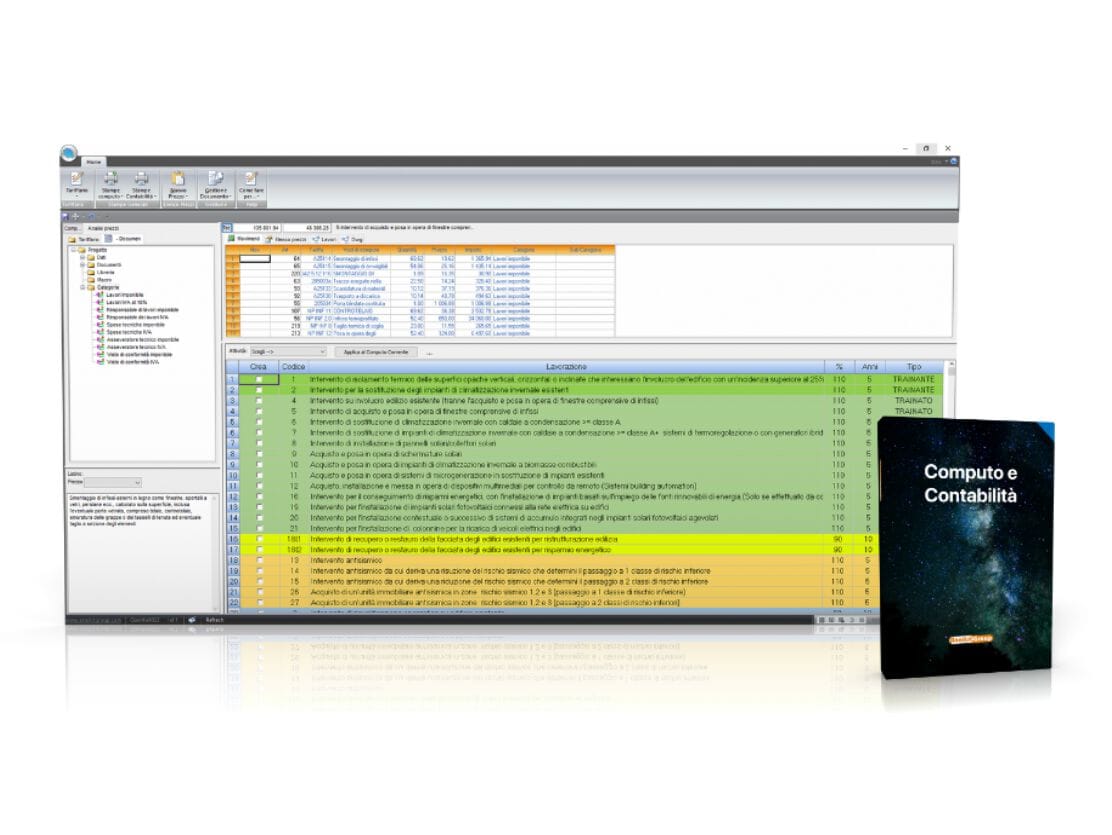 Программное обеспечение для метрических расчетов и учета рабочих мест Analist Group COMPUTO E CONTABILITÀ ARCH-00073533 - Вид №1