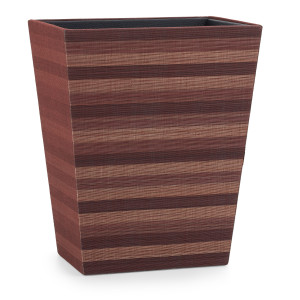 STR-MAH-WB Мусорная корзина из полосатого красного дерева Labrazel