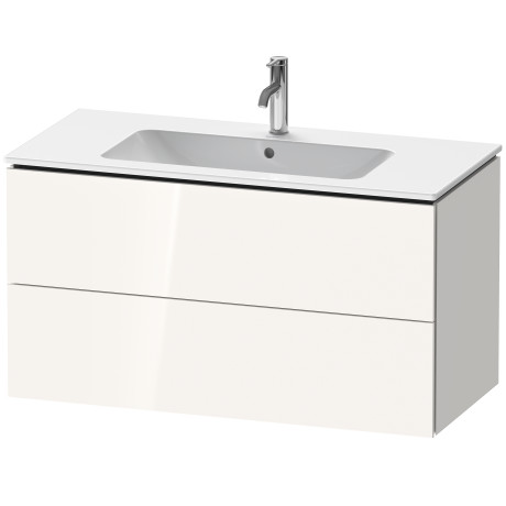 LC624203131 Тумбочка подвесная L-Cube #LC6242 1020 x 481 мм Сосна серебристая, декор Duravit - Вид №2