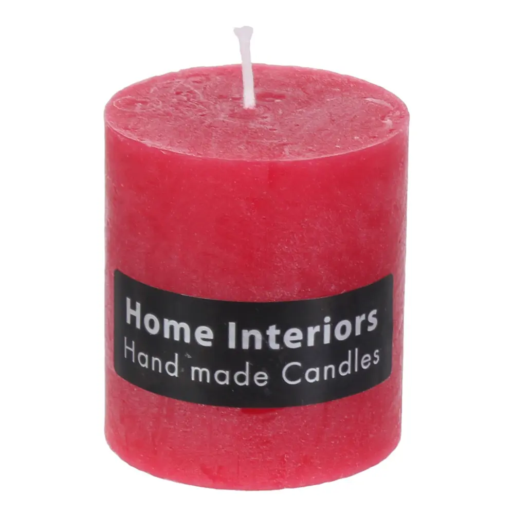 Свеча-столбик «Рустик», 7х8 см, цвет красный Santreyd STLM-2097595