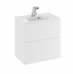 9741073111 IDO Elegant напольная тумба под умывальник с двумя ящиками, компактная, W = 600 мм, W1 = 615 мм, темно-серый