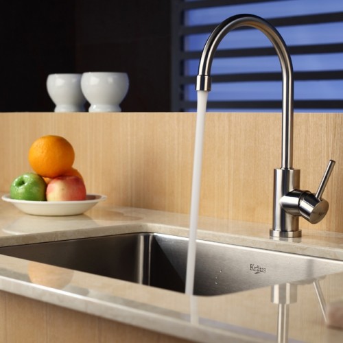 KHU101-23-KPF2160-KSD33BN Накладная раковина на столешницу  прямоугольная Krausru  - Вид №7