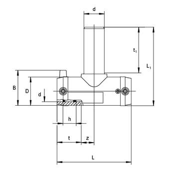 SANIT 616684 Тройники с удлиненным выходным патрубком  - Вид №1