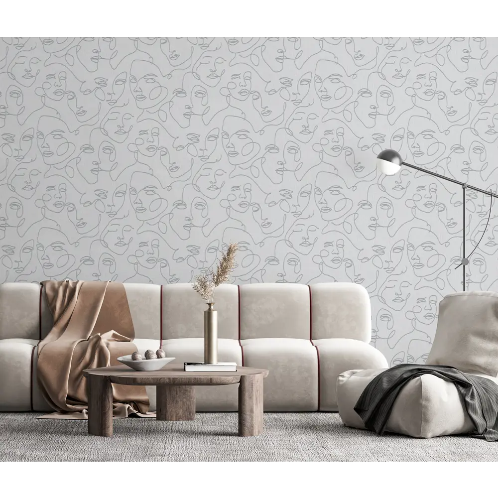 Обои флизелиновые Wallsecret Picasso серые 1.06 м 8754-27 87899203 STLM-2148884 - Вид №4