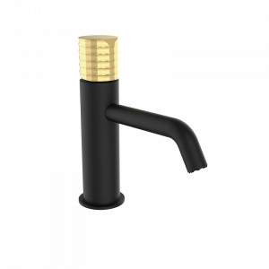 75510727 PREMIUM Черный Умывальник смеситель Черное Матовое Золото GRB MIXERS