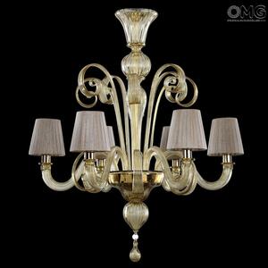 3972 ORIGINALMURANOGLASS Люстра-канделябр - Пастораль - муранское стекло OMG  см