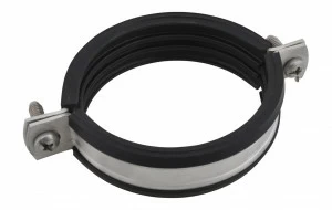 3127219 Крепление для труб  BIS Bifix® 1301 Хомуты с вкладышем epdm нерж. для труб из нержавеющей стали