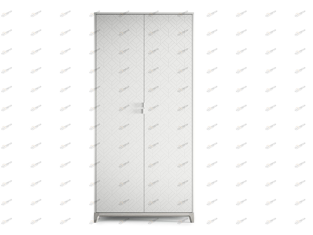 Шкаф распашной двухдверный белый Case №3 THE IDEA  210423 Белый 