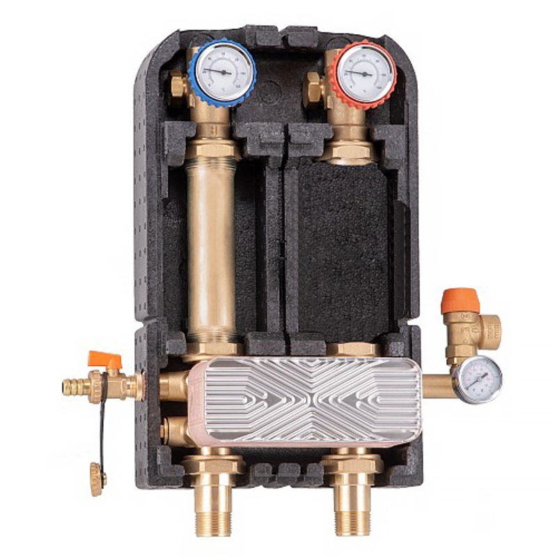 Насосная группа Meibes UK1" с теплообменником 36 пластин, насос UPS 25-60 M4581136