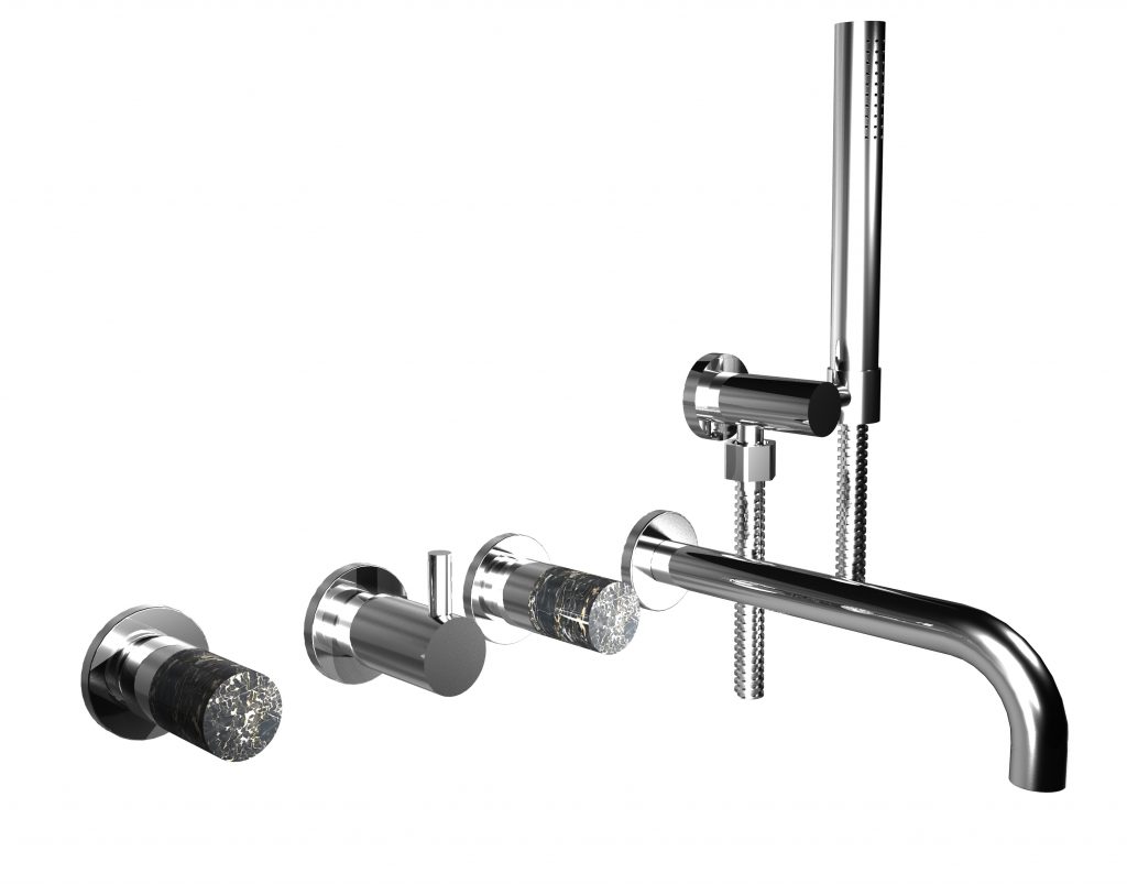 40530 / D Встраиваемый смеситель для ванны и душа с дуплексным душем. Bongio Aqua 40530/D