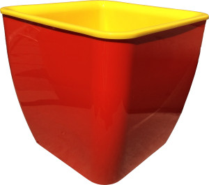 150-6 Горшок д. цветов Square couleurs 14л(7,3л) Оранжевый/желт. Цветочная коллекция