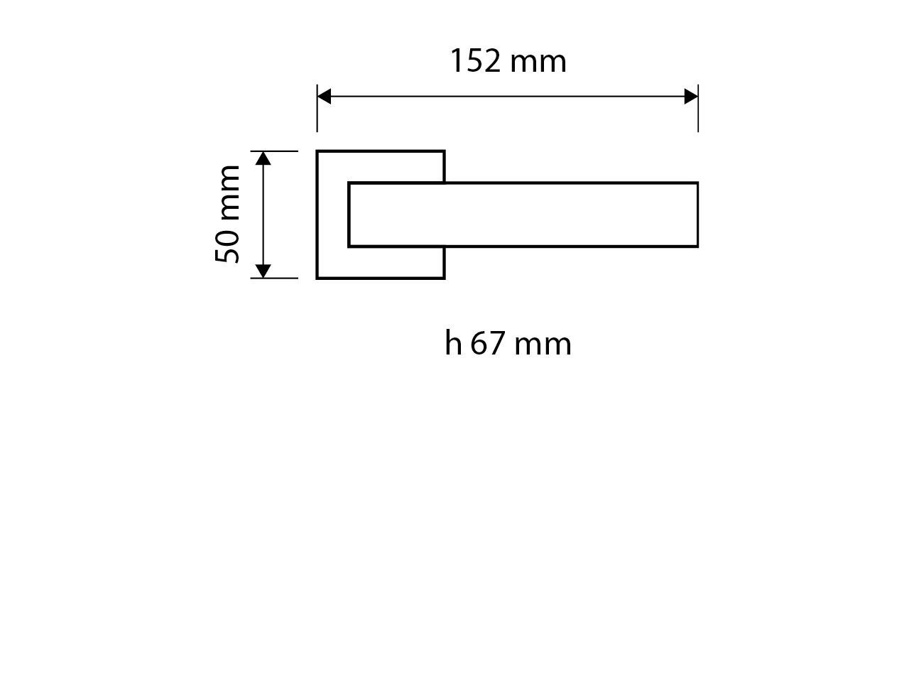 Ручка Zamak на квадратной розетке LINEA CALI' Turbo ARCH-00071124 - Вид №2