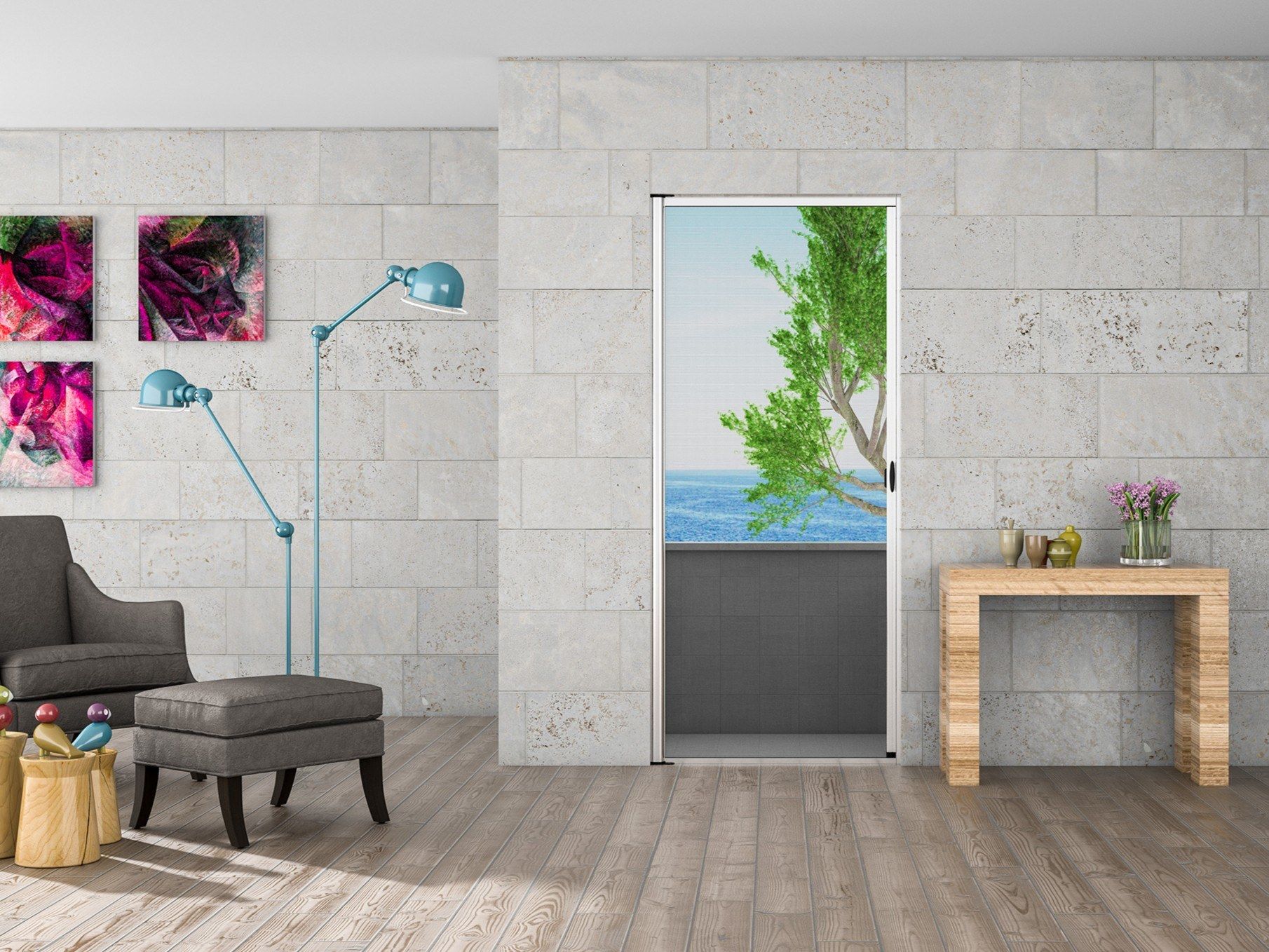 Боковая рулонная москитная сетка Mv Line Zanzariere - Scorrimento Laterale ARCH-00087747