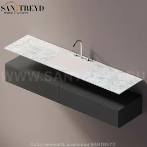 AELLN0CC11820YP Подвесная раковина настенная прямоугольная Agape Ell белая