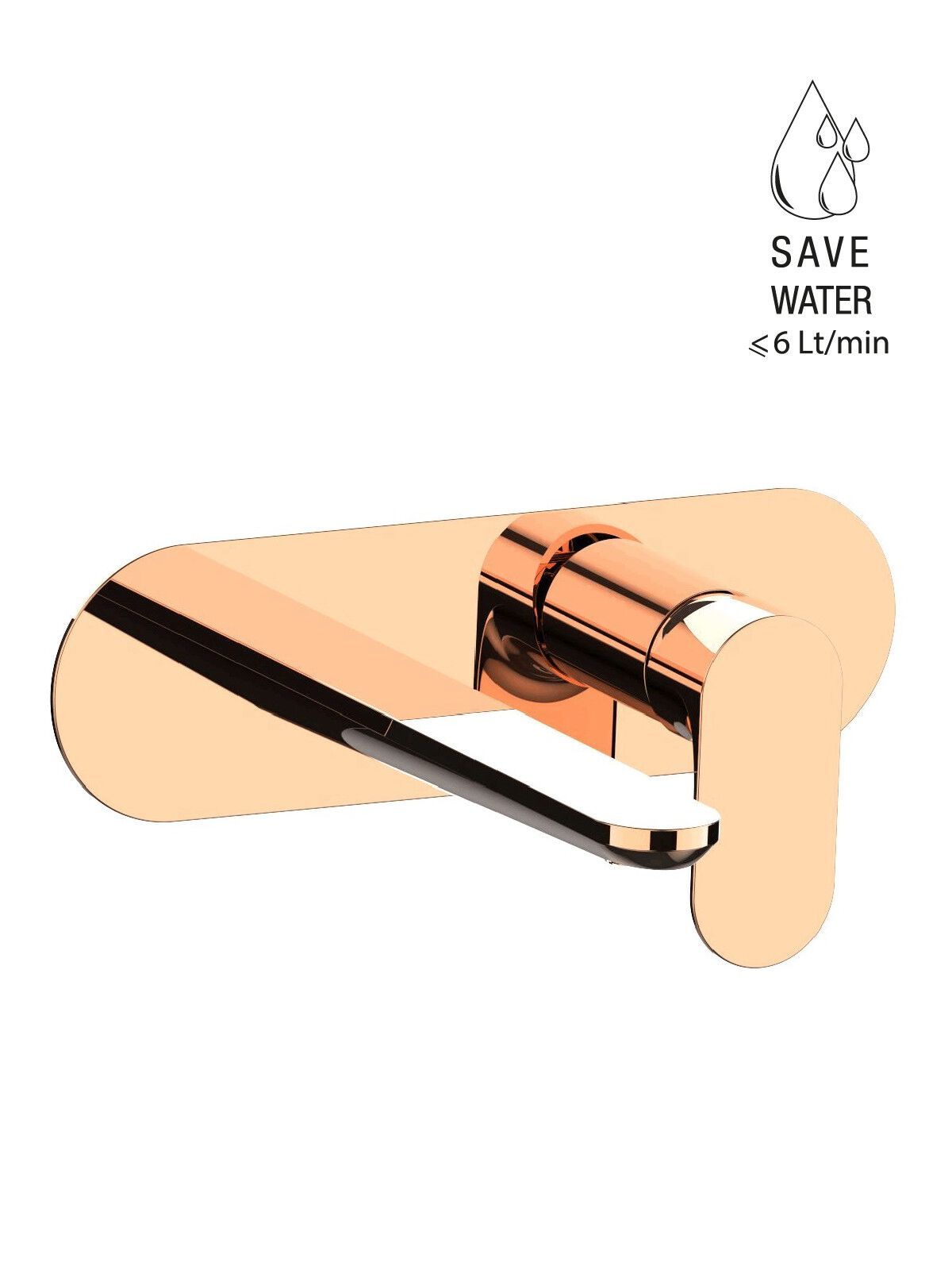 Настенный смеситель для раковины с пластиной без слива Rubinetterie Frattini Lea ARCH-00115506 - Вид №8