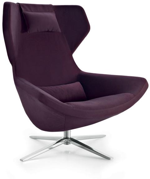 B&B Italia Вращающееся кресло из ткани с 4 спицами и высокой спинкой Metropolitan sun-id-1409522 - Вид №1