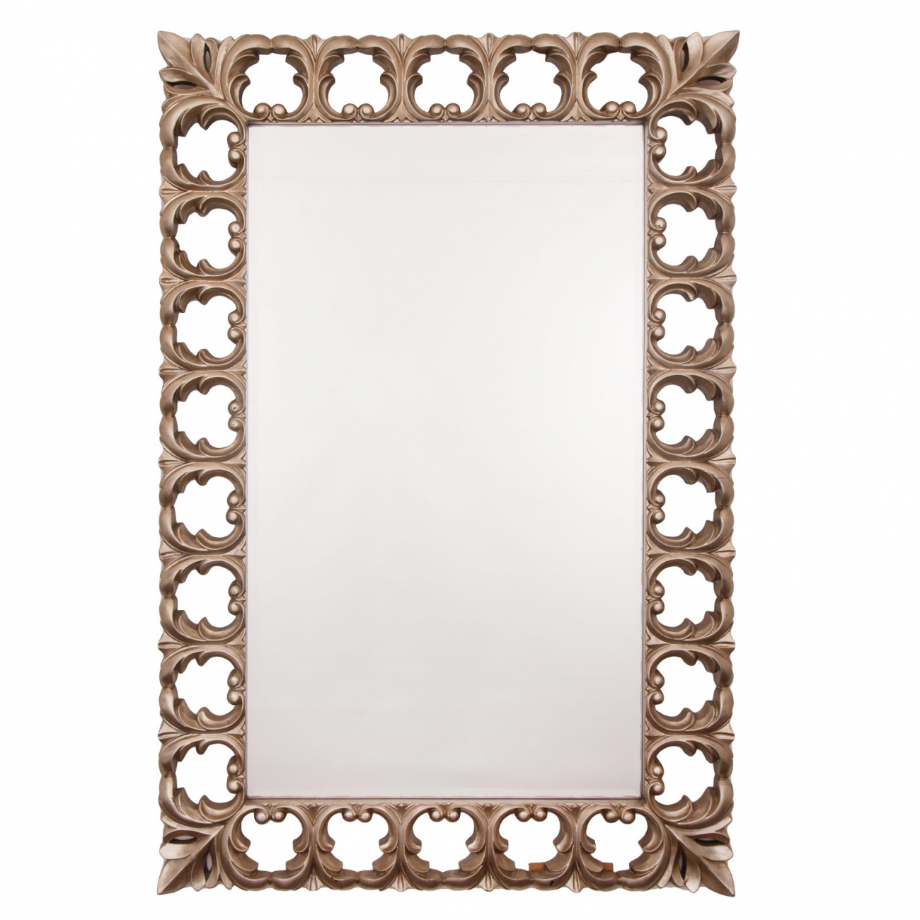 Зеркало прямоугольное настенное серебро Antiqued Silver PUSHA ДИЗАЙНЕРСКИЕ 062575 Серебро  - Вид №1