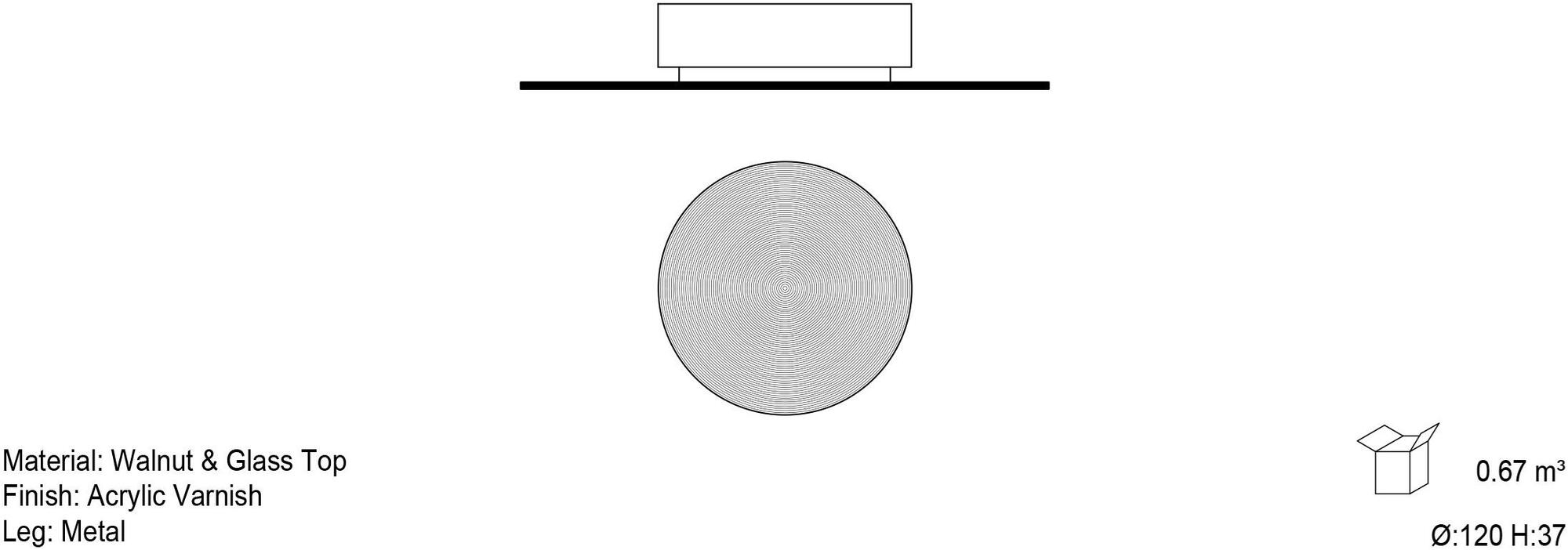 Mobi Круглый журнальный столик sun-id-1413677 - Вид №2