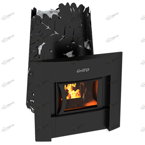 Печь каменка для бани GRILL'D Dubravo 180 Window 5286
