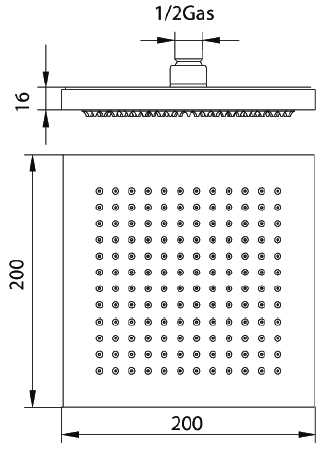 386904 Верхний душ Bandini Seta Santreyd - Вид №1