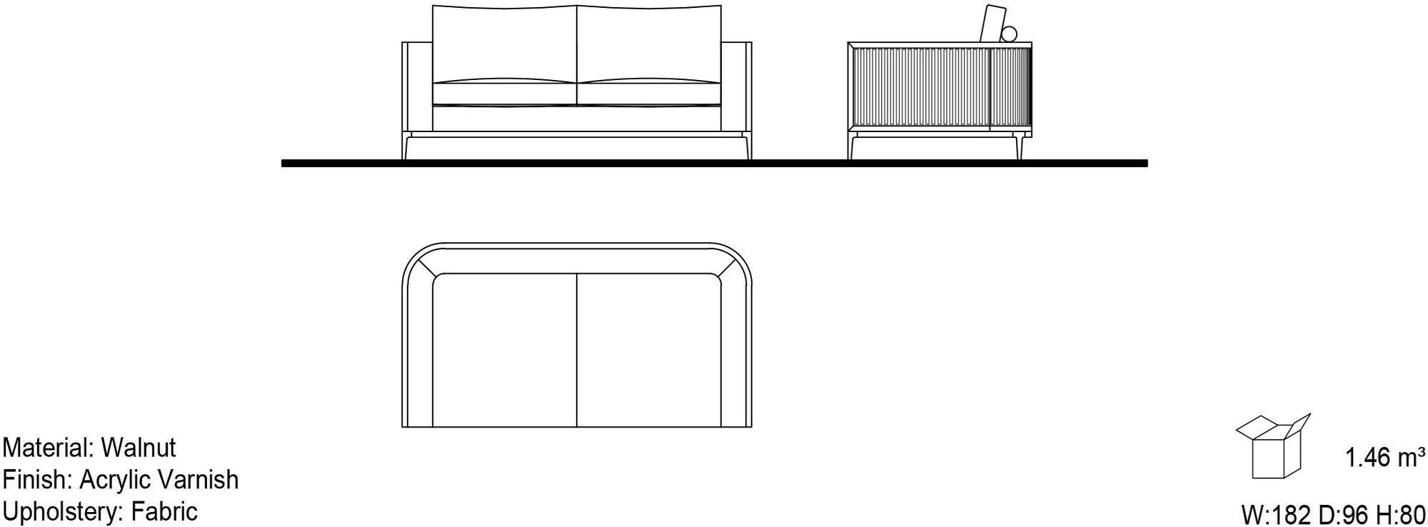 Mobi Диван из ткани Manhattan sun-id-1464261 - Вид №7