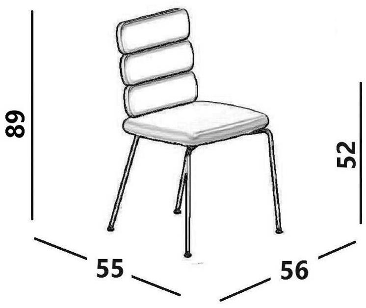 Luxy Стул из ткани Cluster Cl1 - Вид №8
