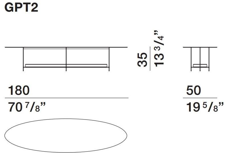 Molteni & C. Овальный мраморный журнальный столик Grado° sun-id-1446965 - Вид №3