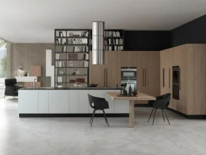 Floritelli Cucine Лакированная оборудованная кухня HPL с островом Prima