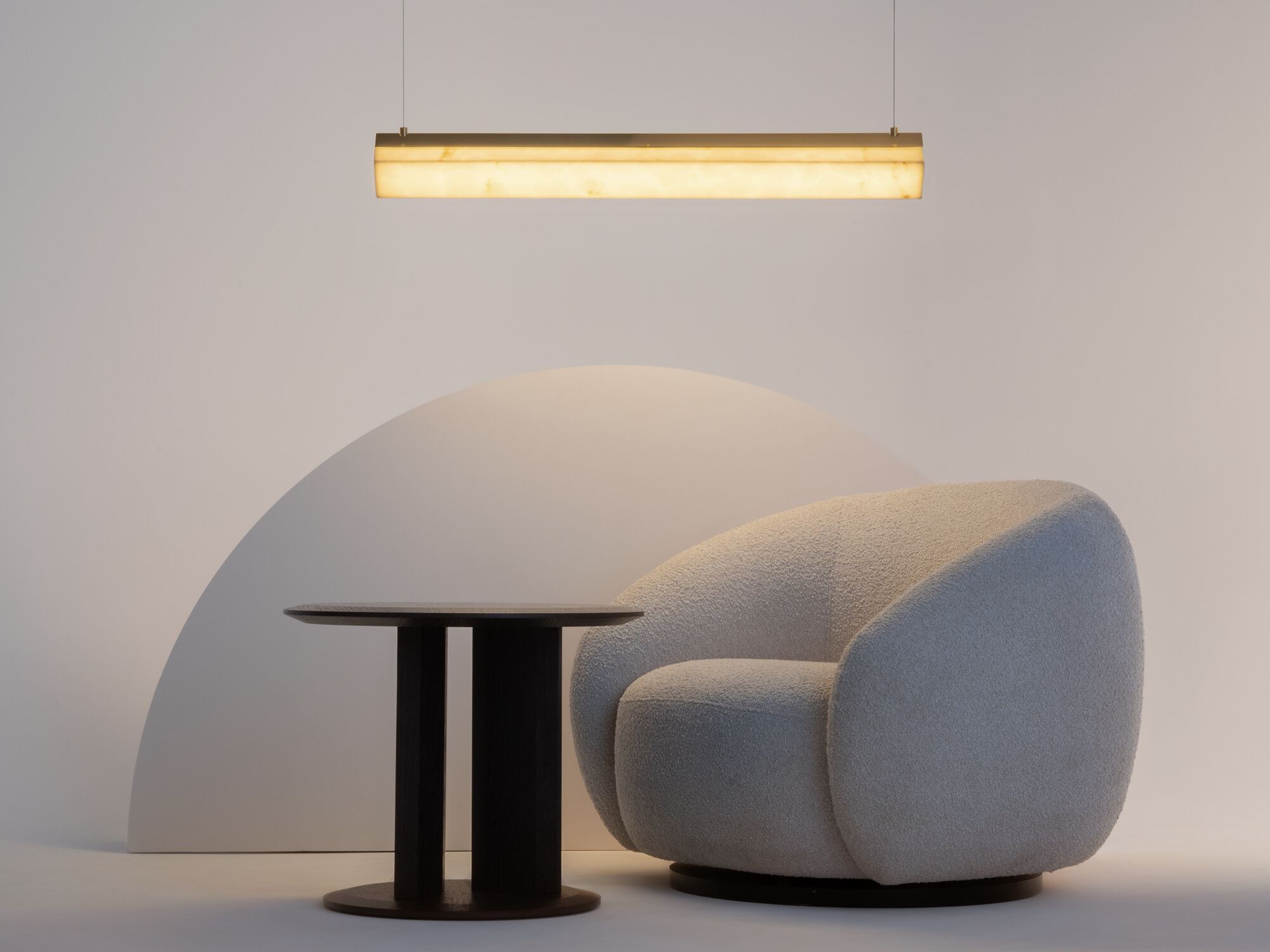 Алебастр светодиодный подвесной светильник Maytoni PETRA ARCH-00128142 - Вид №4