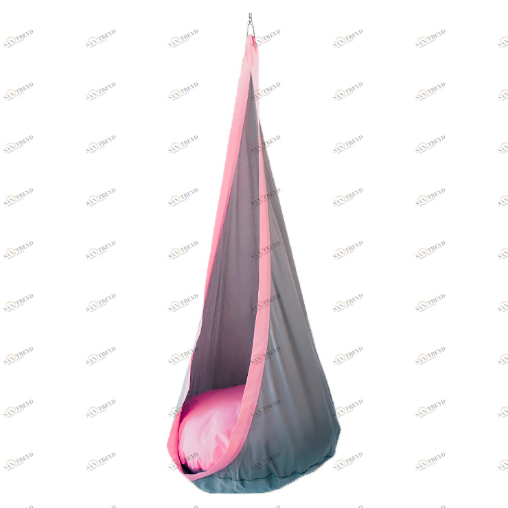 Подвесное кресло-кокон серо-розовое ПОКАЧАЙКА  326712 Серый Santreyd 