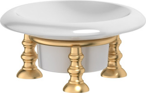 STI 328 Держатель с мыльницей настольный 3SC STILMAR MATTE GOLD