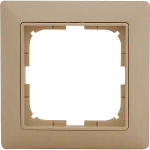Рамка для розеток и выключателей ABB Basic55 1 пост, цвет бежевый