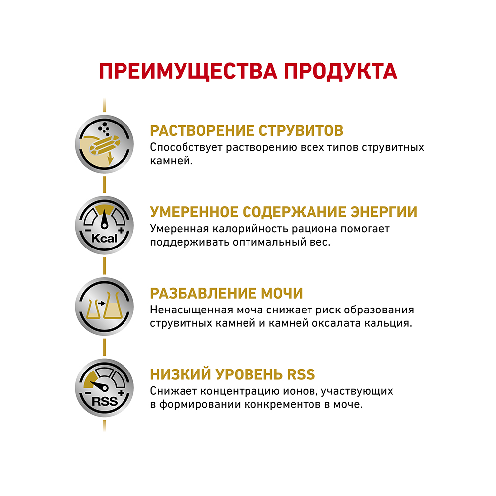 ПР0049110 Корм для кошек Urinary S/O LP34 Moderate Calorie при мочекаменной болезни и лишнем весе сух. 400г ROYAL CANIN  - Вид №4