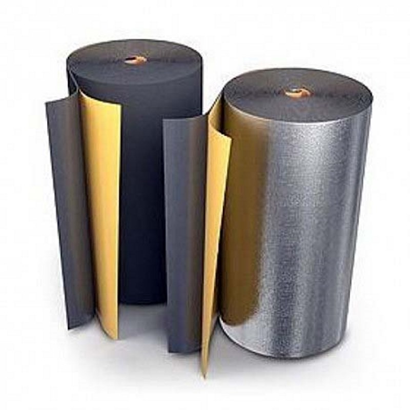 Рулон теплоизоляционный Black Star Duct AL с покрытием алюминиевой фольгой ROLS ISOMARKET 10мм х 1м х 10м EFXR10110BSDUCAL - Вид №1