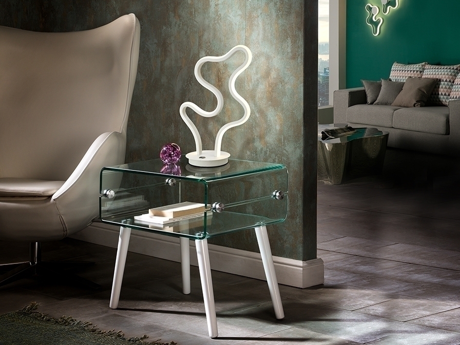 087671 Настольная лампа белая Schuller Marea - Вид №1