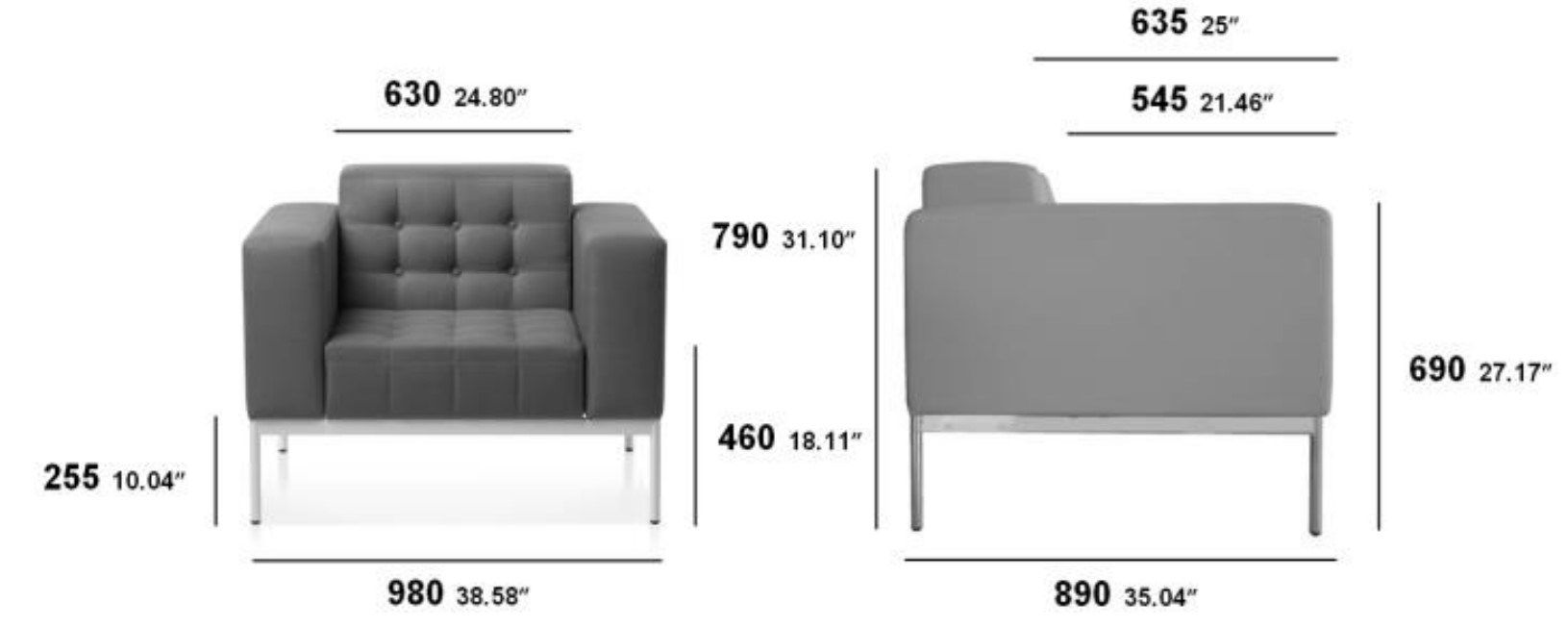 Кресло capitonné из ткани SITIA Classmade ARCH-00037230 - Вид №2
