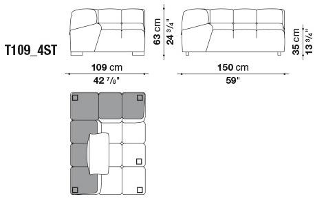 B&B Italia Модульный секционный диван Tufty time sun-id-1414316 - Вид №14