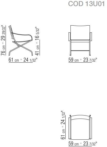 Flexform Складное кожаное кресло с подлокотниками Carlotta sun-id-1402200 - Вид №5