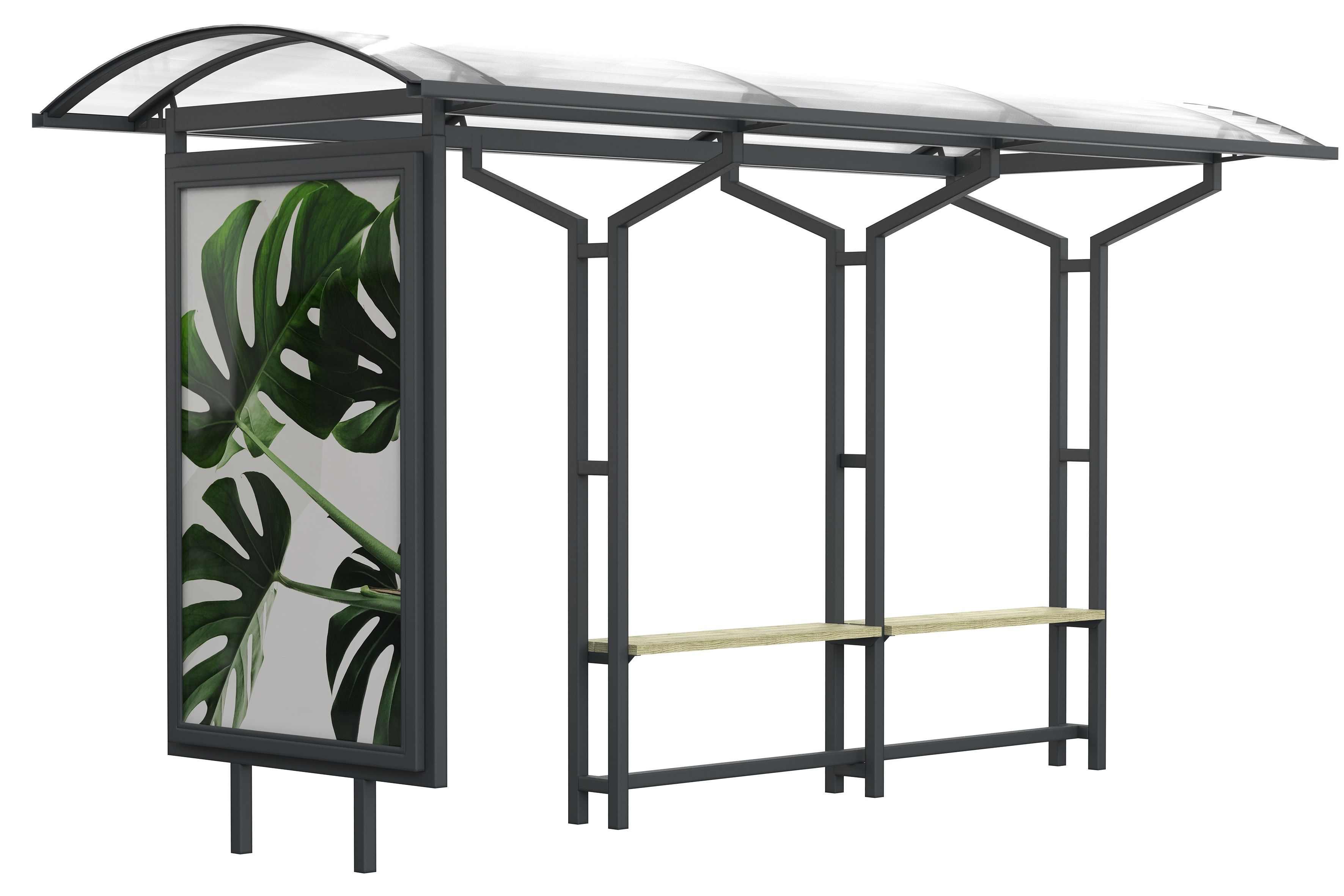 Поликарбонатный навес для автобусной остановки Lazzari Gallipoli ARCH-00129343 - Вид №1