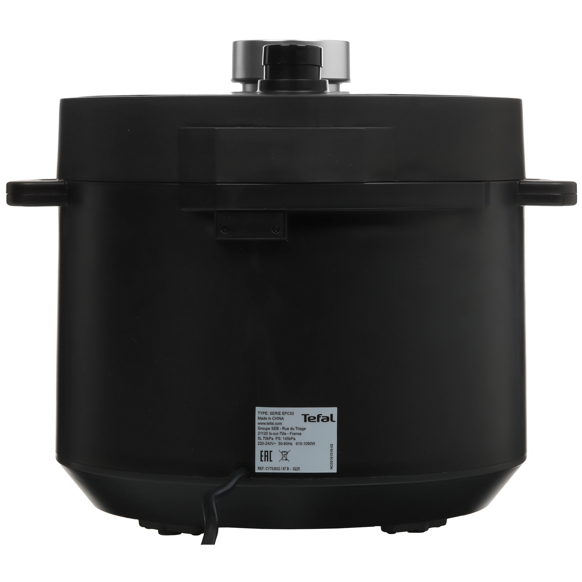 5323289 Мультиварка-скороварка Tefal Turbo Cuisine CY753832 черный STDN-0031873 - Вид №6