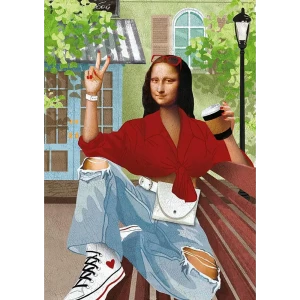 Постер Мона Лиза 21x29.7 см