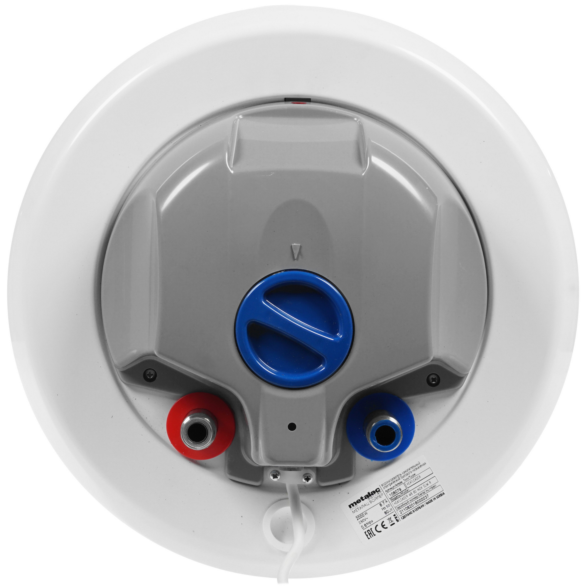 1202307 Водонагреватель электрический Metalac HEATLEADER MB 80 INOX SLIM R STDN-0014644 - Вид №3