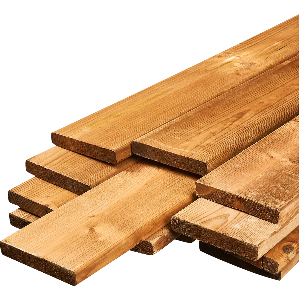 Планкен импрегнированный 20x120x3000 мм хвоя прямой с фаской угла РУСШПАЛА STLM-2144393 - Вид №1