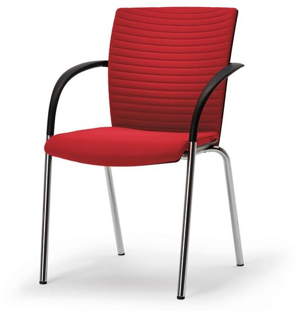 König Neurath Стул из мягкой ткани штабелируемый с подлокотниками Okay ii sun-id-1476427 - Вид №1