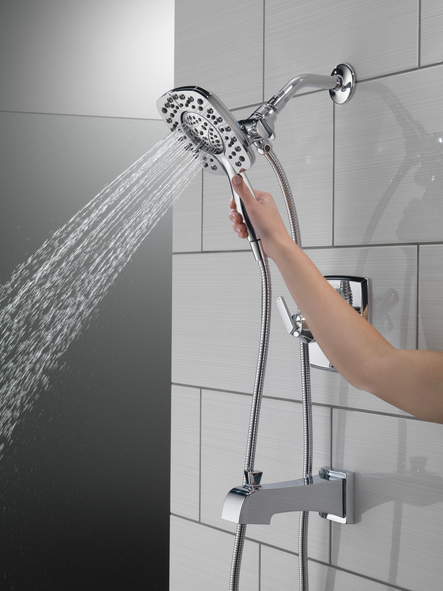 T17464-I Облицовка для душа Monitor® серии 17 с In2ition® Delta Faucet Ashlyn Хром  - Вид №4