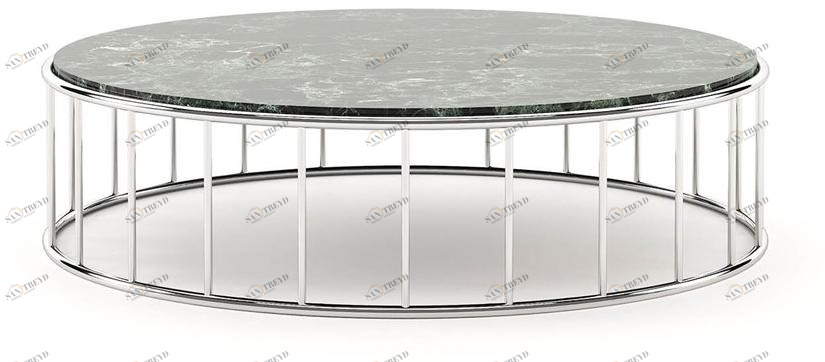 Laskasas Круглый журнальный столик из мрамора Still sun-id-1419822
