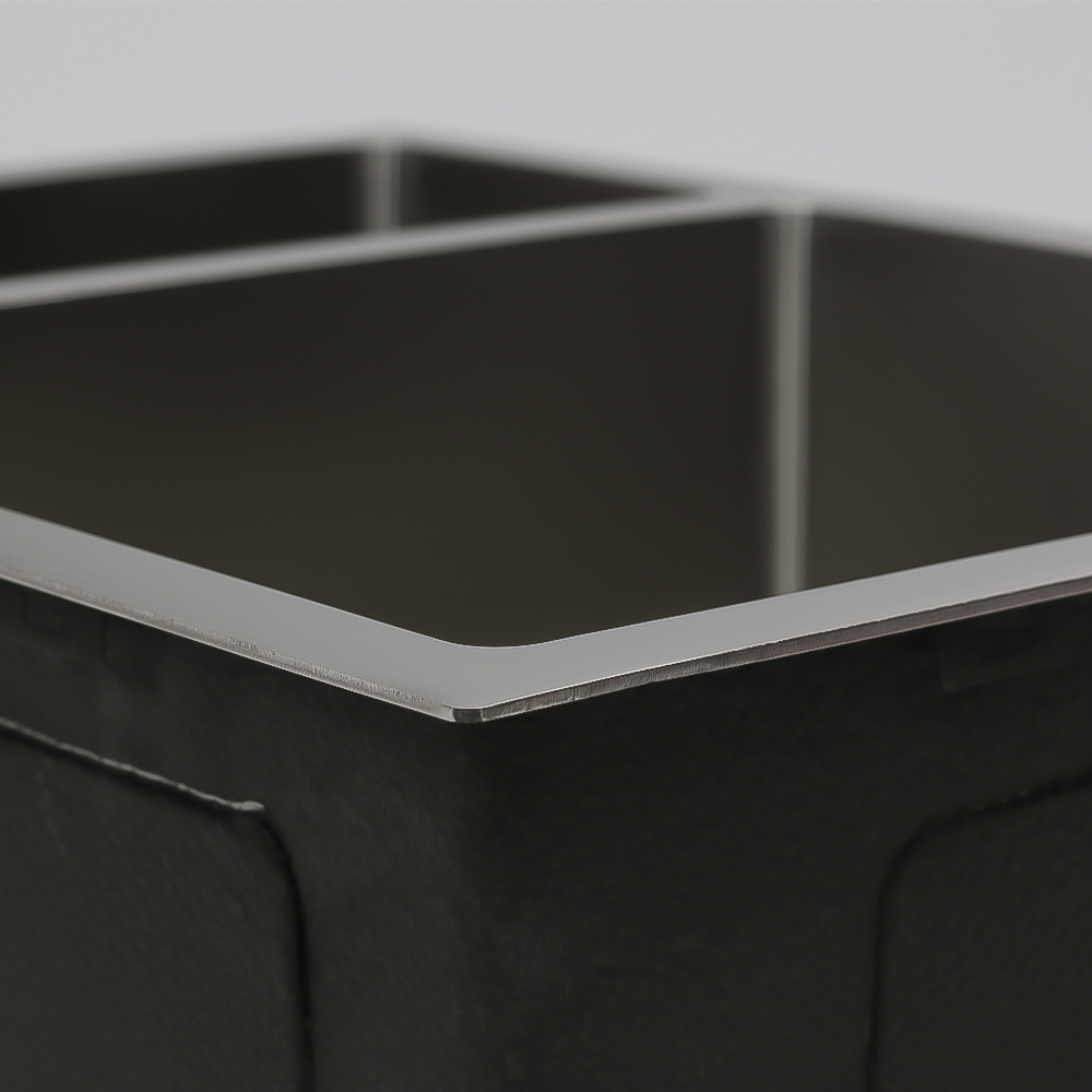 Мойка H57544 MELANA ProfLine 3,0/200 САТИН врезная прямоугольная с коландером H57544 H57544 сатин - Вид №4